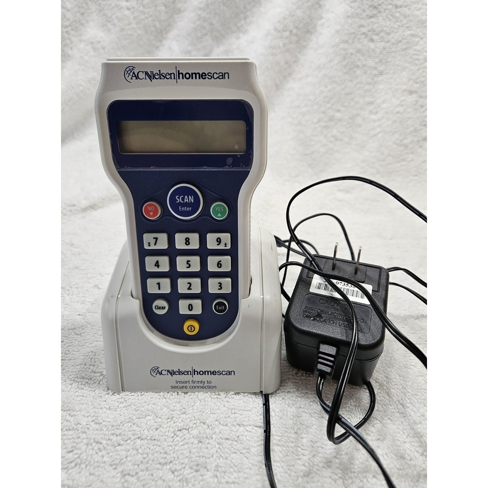 A.C. Nielson Hand Held Homescan Bar Code Scanner w/ Dock Model CK2‎